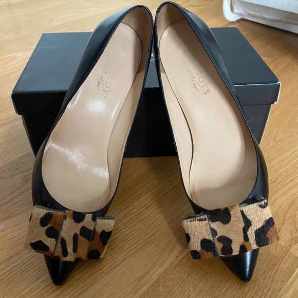 Talbots Dahlia Calf Hair Bow Mini Heel - Picture 3 of 10